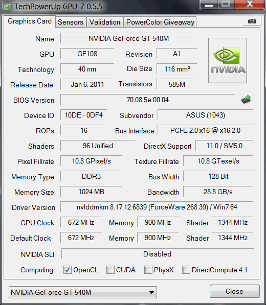 Dell Latitude E6520 Deckel